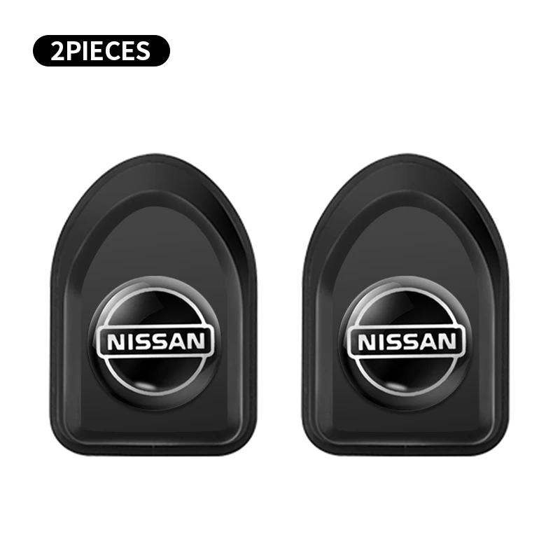 Fashion Mini Car Hooks Black Plastic Self Adhesive Invisible Hooks For Nissan Tiida Teana Skyline Juke X-trail Car Accessories