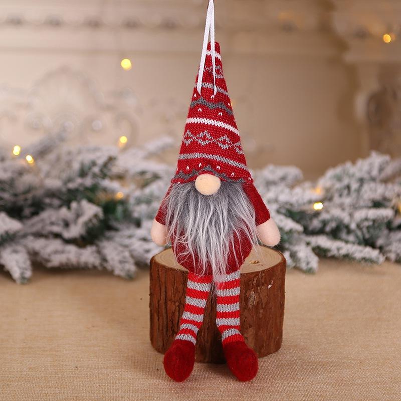Santa Claus Christmas Gifts Knitted Plush Gnome Doll Faceless Doll Merry Christmas Decor for Home Ornament Christmas Tree Decor