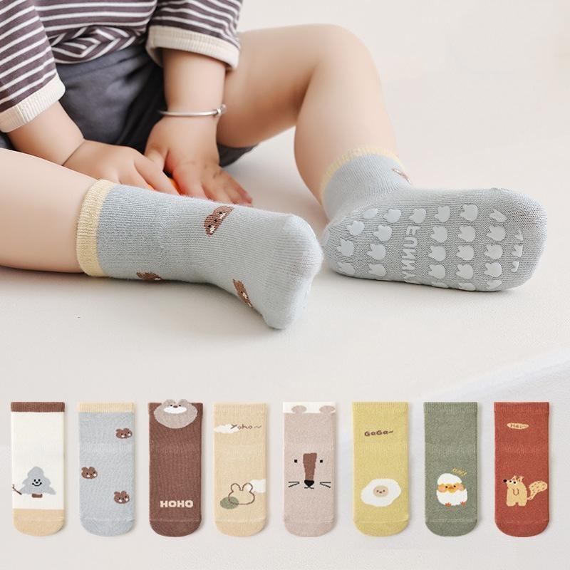 Baby Socks Cartoon Toddler Anti Slip Cotton Floor Socks for Girls Newborn Boys Cute Anti Slip Accessories Four Spring Autumn