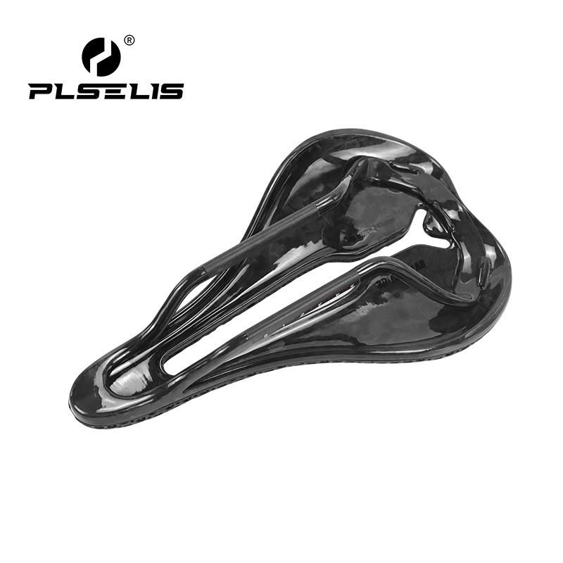 PLSELIS 3D Printed Nylon Hollow Ventilated High Short Nose Bike Saddle Road Mountain Bicycles