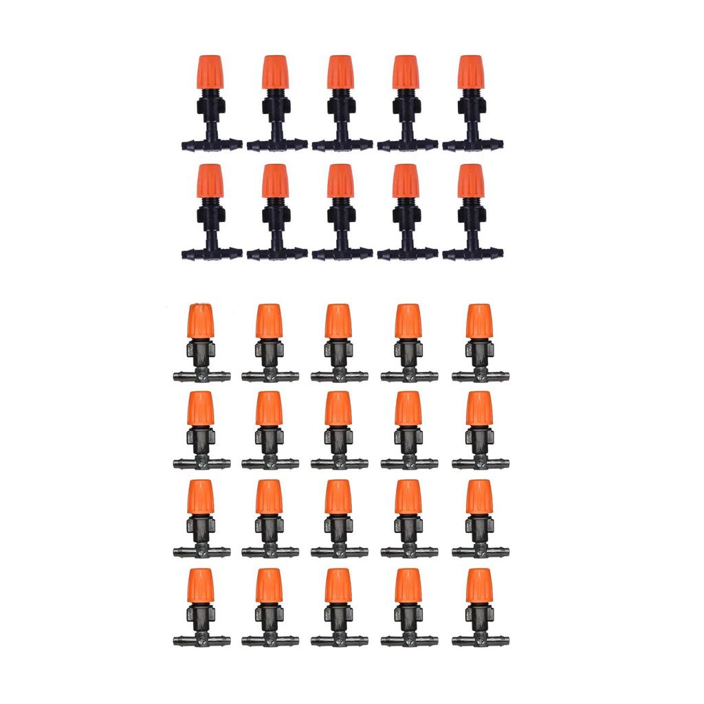 Irrigation Mister Nozzle with Tee Joint, Irrigation Dripper for Patio