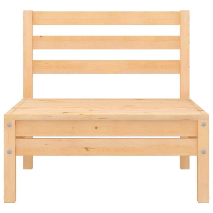 VidaXL Canapés centraux de jardin 2 pcs Bois de pin massif 806587