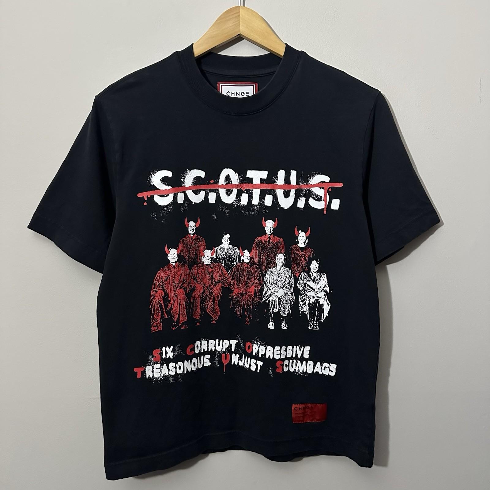 CHNGE S.C.O.T.U.S. Abort The Court T Mens Size Medium Black Unisex T-Shirt XXXXL