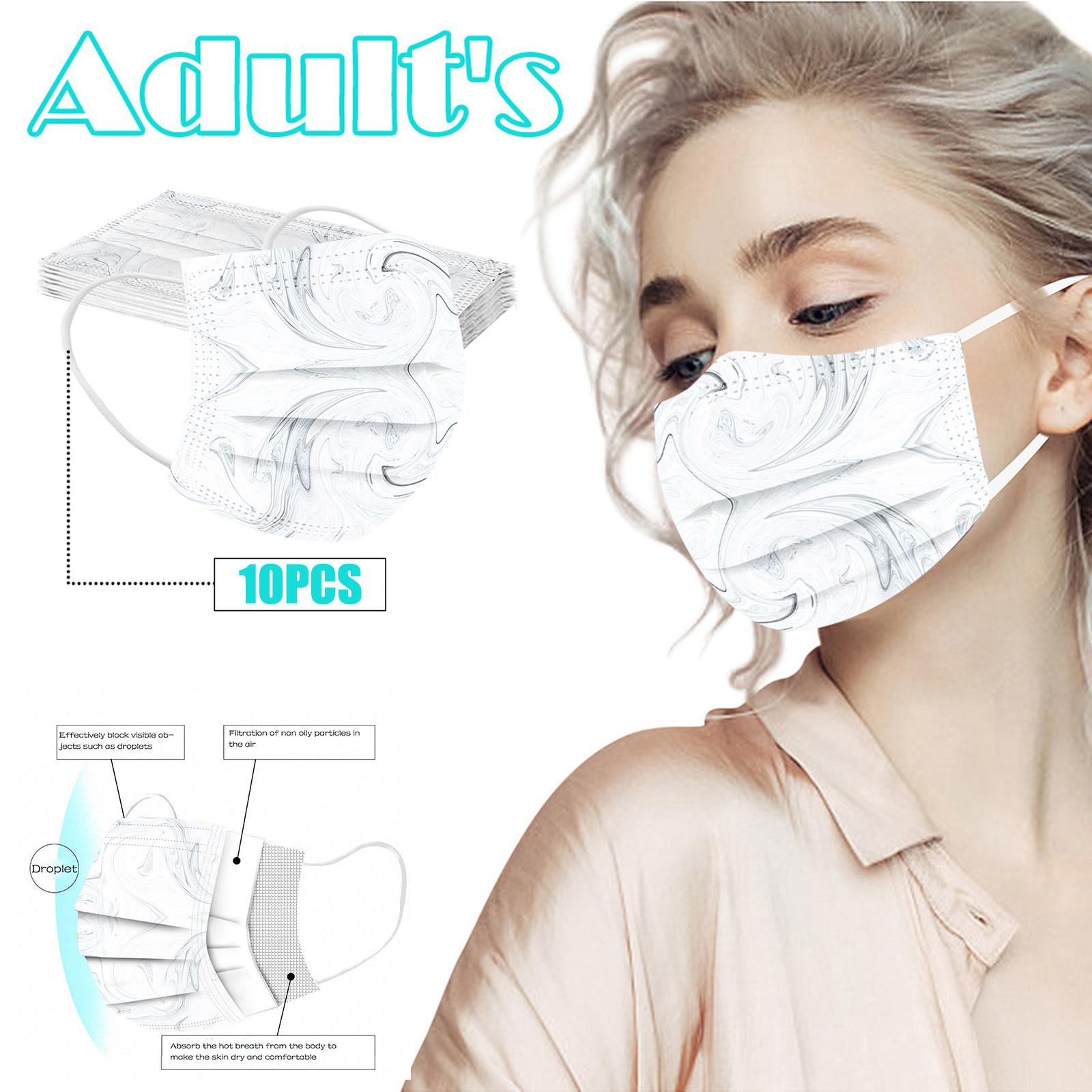 

Маска для взрослых мужчин и женщин одноразовая маска для лица промышленная 3-слойная ушная петля 10 шт. маска