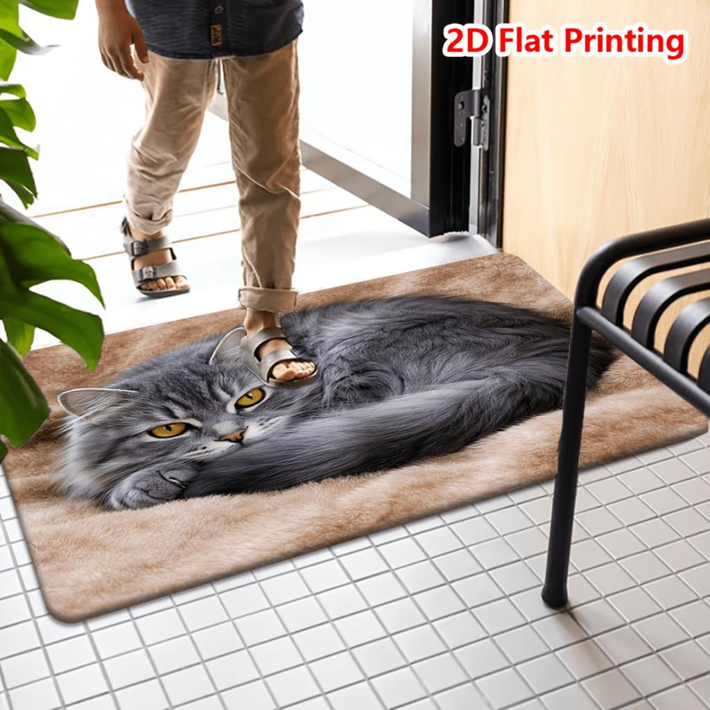1Pcs Anti Fatigue Kitchen Rugs, Fun Door Print Waterproof Non-Slip Thick Cushioned Mat Comfort Standing Mat