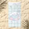 Cute Cartoon Kitten Printed Microfiber Beach Towel Quick Dry Soft Bath Towel For Kids Seaside Swimming