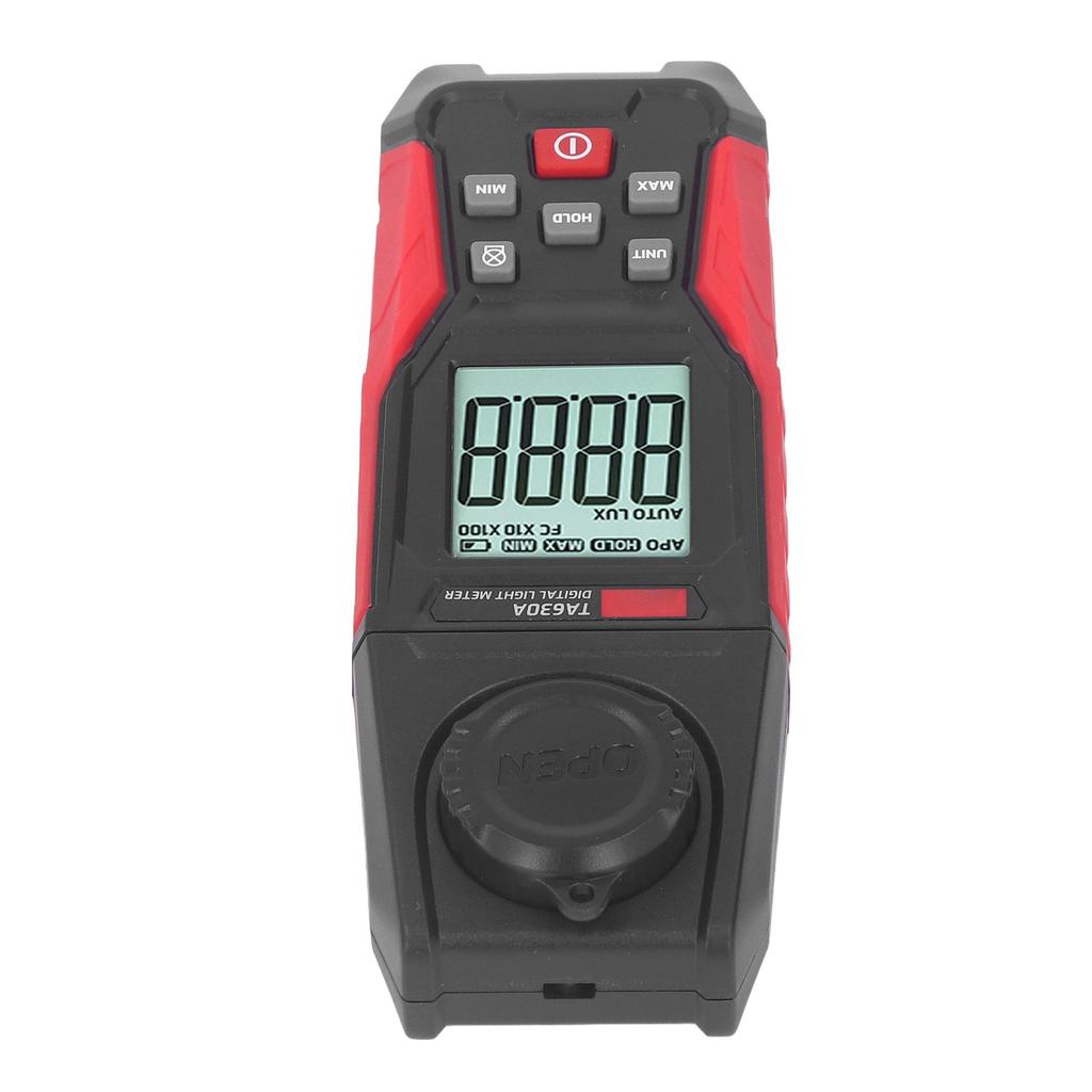 Digital Illuminometer High Accuracy 200000 LX Range 0.1LX Resolution Luxmeter Light Meter with Alarm