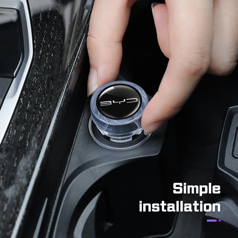 Car Cigarette Lighter Dust Plug Cover Safety Protection For BYD Song Plus Yuan Pro Tang EV F0 F3 Han  Car Universal Accessories
