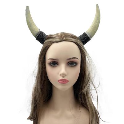 Carnival Bull Horn & Deer Antler Headband: Halloween Costume & Masquerade Decoration