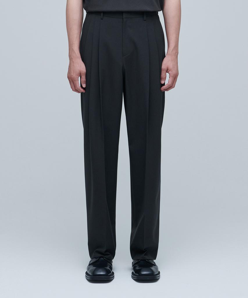 MUSINSA STANDARD Lightweight Three-Puck Semi-Balloon Slacks [Gray]