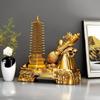 Thirteen-Story Wenchang Tower Pen Holder: Exquisite Desk Ornament for Students and Friends