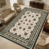 Off White Retro Ethnic Style Non-slip Fluffy Rug Decoration Living Room Washable Soft Carpet Large Area Short Velvet Floor Mats