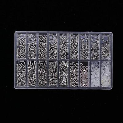 Malá sada šroubků na opravu brýlí 1000 ks PM Kulaté šroubky Podložky Víceúčelový hardware pro DIY Oprava hodinek Brýlí