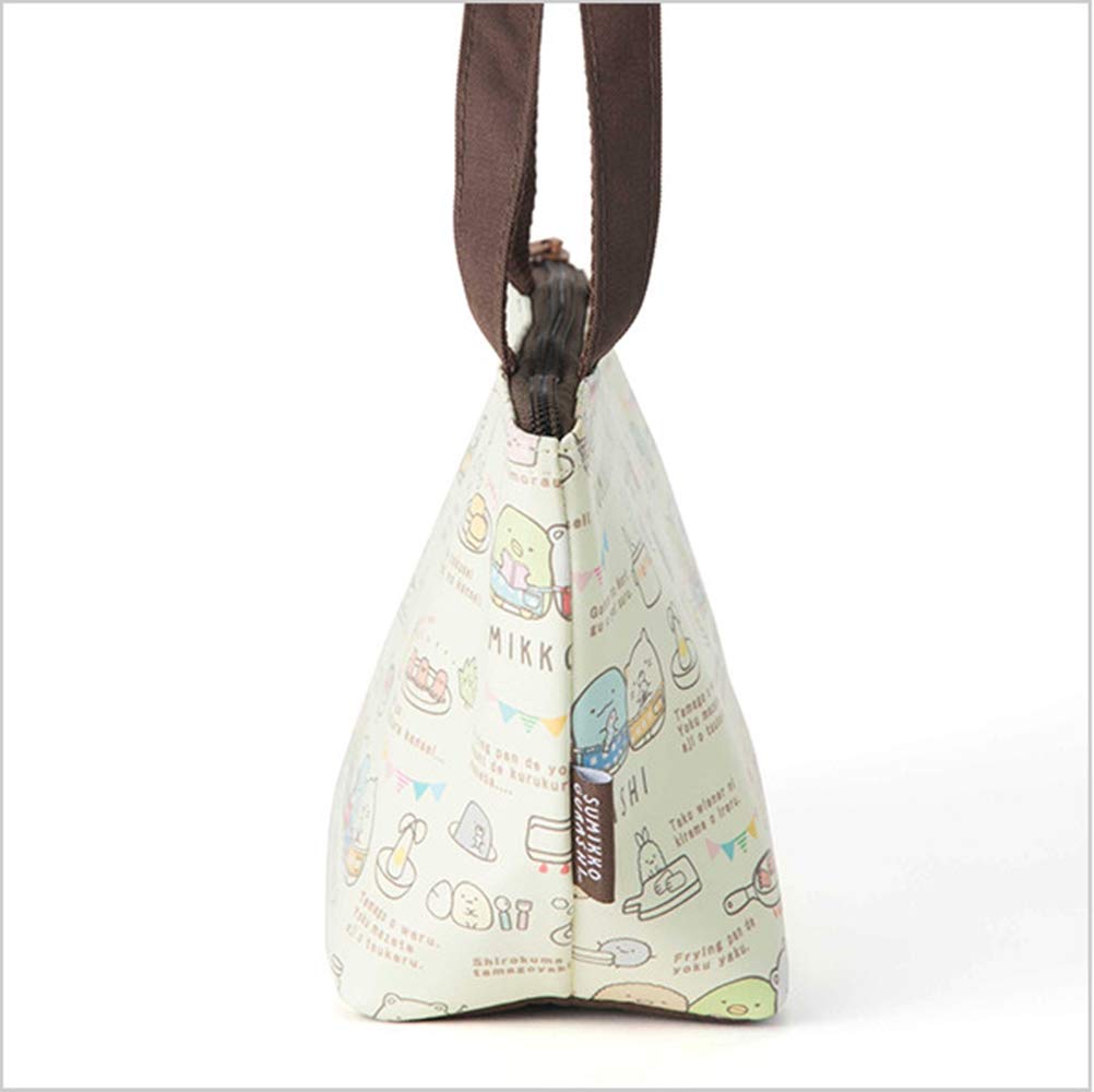 Bolsa Tote Térmica Asahi Koyo Sumikko Gurashi, Beige, 16cm Alto x 28cm Ancho x 10cm Profundo, con Bolsillo para Almacenamiento de Bolsa de Hielo, Vacío de Aluminio