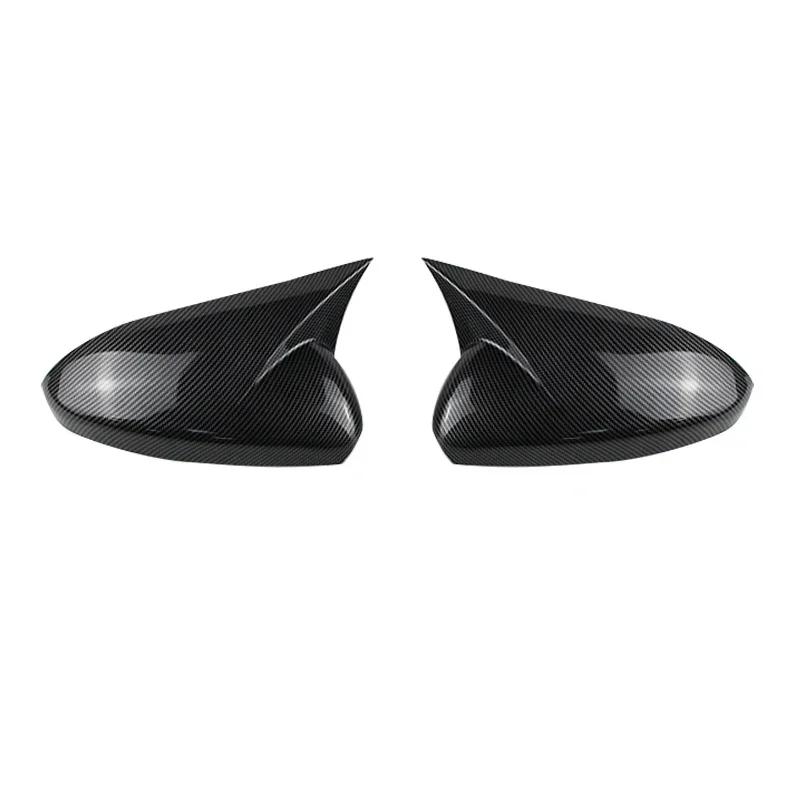 For Chevrolet Cruze 2009-2014 Car Rearview Side Mirror Cover Cap Trim Carbon Fiber Glossy Black Style