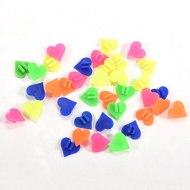 

36 шт. красочных зажимов безопасности велосипедные разноцветные сердечки с изображением звездочек для колес велосипедные аксессуары украшения бусины спицы бусины