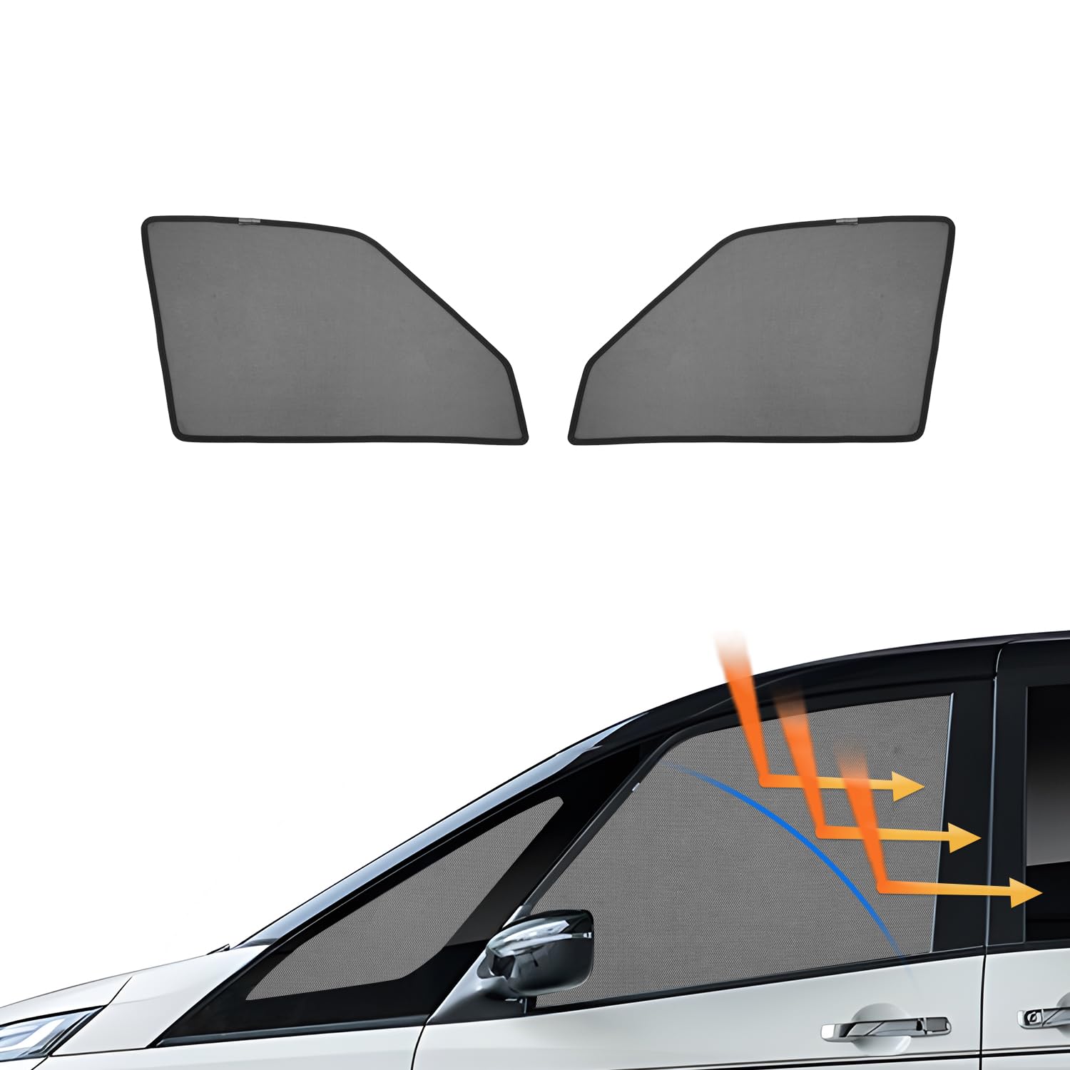 

Cartist 2025 Nissan Serena c27 Сетка-шторка Совместима с Nissan Serena c27 2016-настоящее время Особенности УФ Магнитная Легкая и Тепловая Настраиваемая чёрный