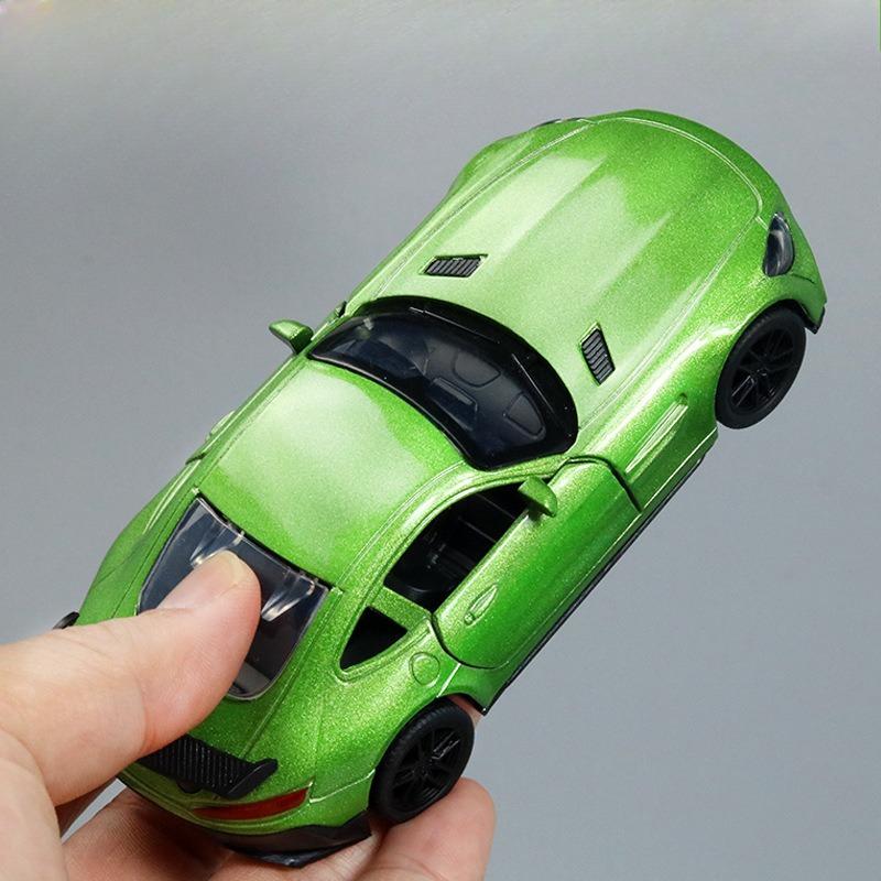 Bag 1:36 Alloy Sports Car Model with Sound and Light Pull Back Door Children's Toys Car Boy Women's Gifts Wholesale
