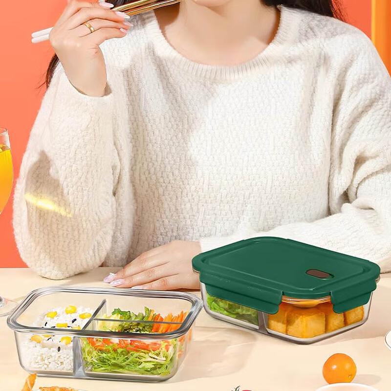 AVADEN Disposable Glass Lunch Box Set