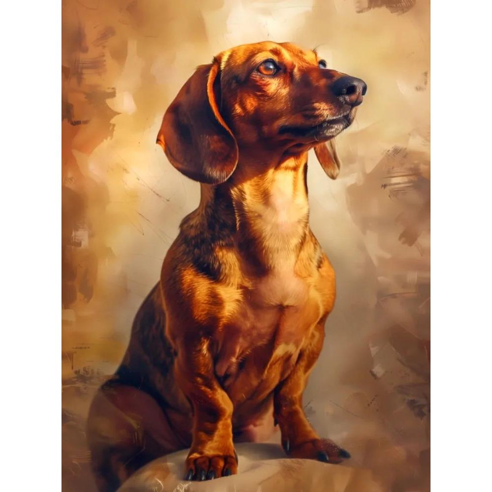 Dachshund 5D Diamond Painting Kits Cozy Cute Pet Dog Art Mosaic Portrait DIY Diamond Embroidery Room Christmas Home Decor Craft