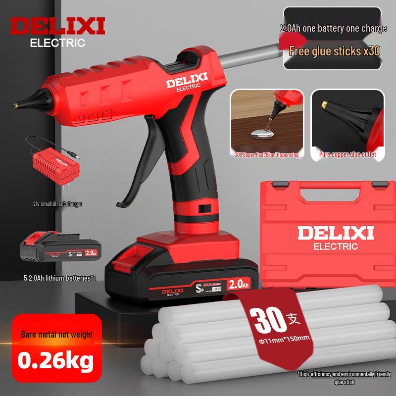 Wireless Rechargeable Hot Melt Glue Gun for Kids' Crafts & Household Use