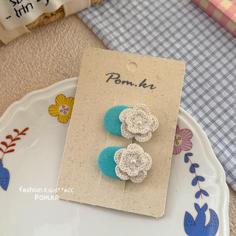 Plaid & Solid Color Korean Hair Bows - Girls' BB Clips and Hairpins