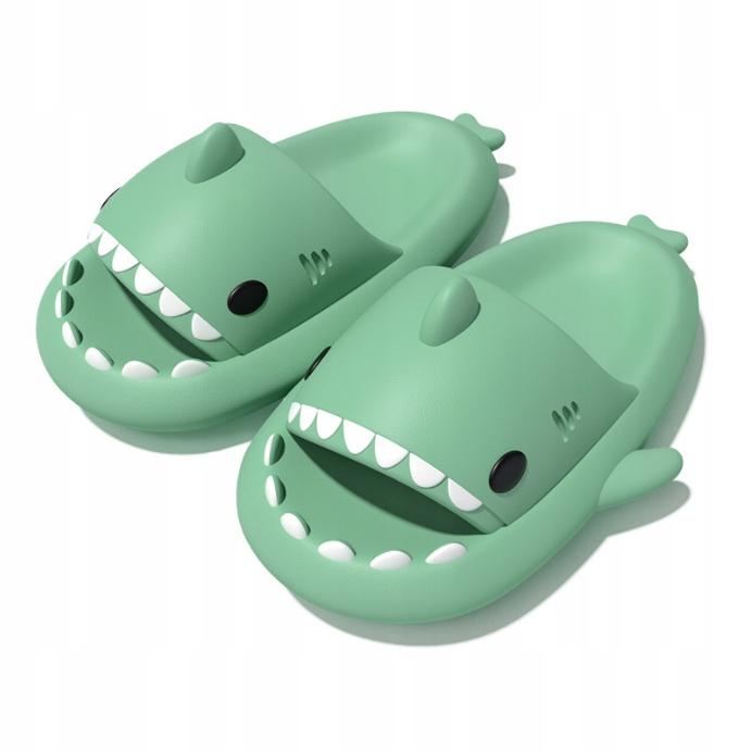 Thick Shark Pool Flip Flops Anti-Slip Shark Slippers 40-41