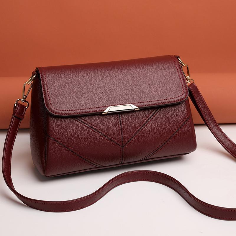 Tasche Damen Frühling und Sommer neue Mode vielseitig trendige Tasche Fluss Student Klappe Damen Tasche Schulter Crossbody kleine quadratische Tasche