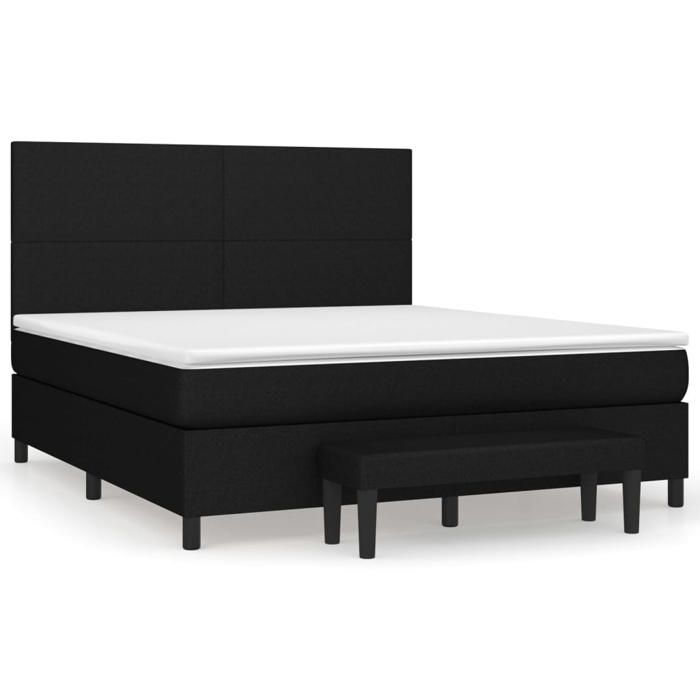 VidaXL Bed Slatted Base with Mattress, Upholstered Bed, Double Bed, Adult Bedroom Interior Bed, Modern, 3136455