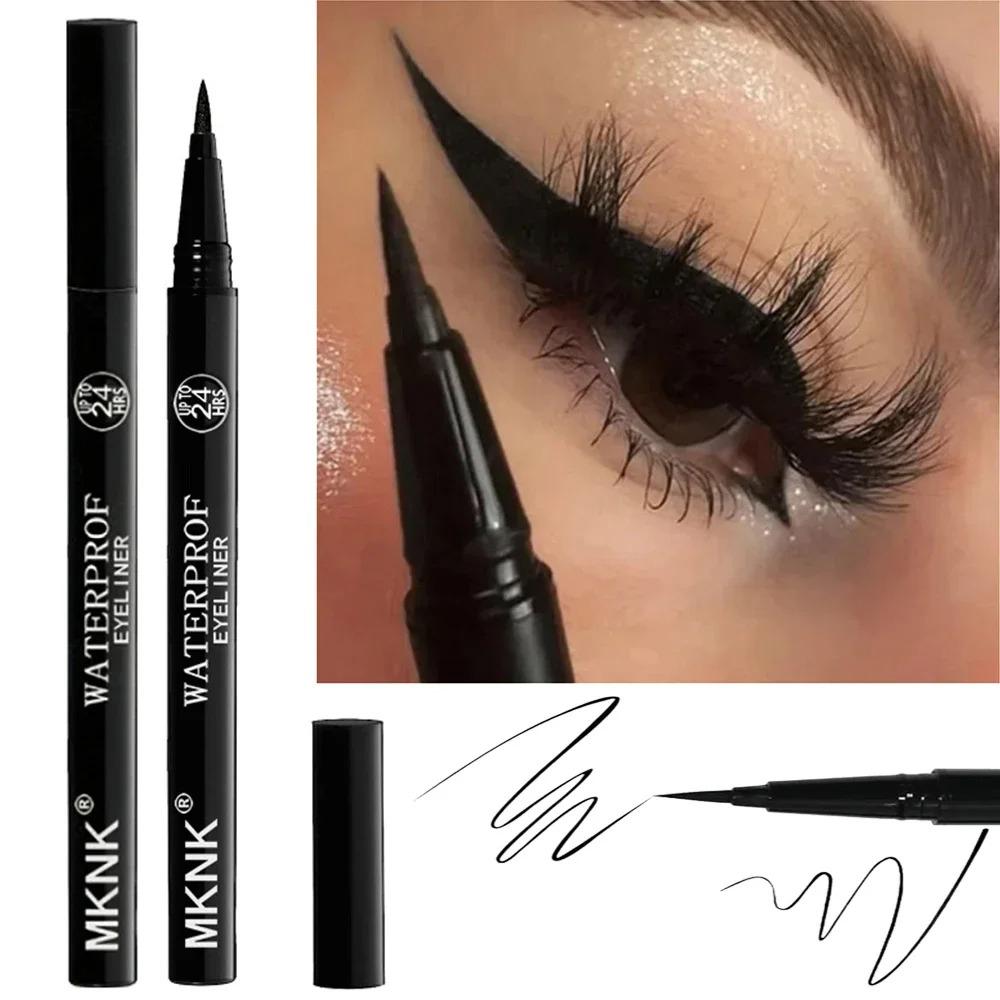 Black Quick-dry Eyeliner Pencil Makeup 24h Lasting Smooth Matte Eye Liner Waterproof Anti Smudge Liquid Eyeliner Eyes Cosmetics