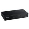 Buffalo Switching Hub LAN Hub 1000Mbps Metal Case AC Adapter Japanese Manufacturer Black 8-port Gigabit-compatible Wall-mounted LSW-8GSE/NBK