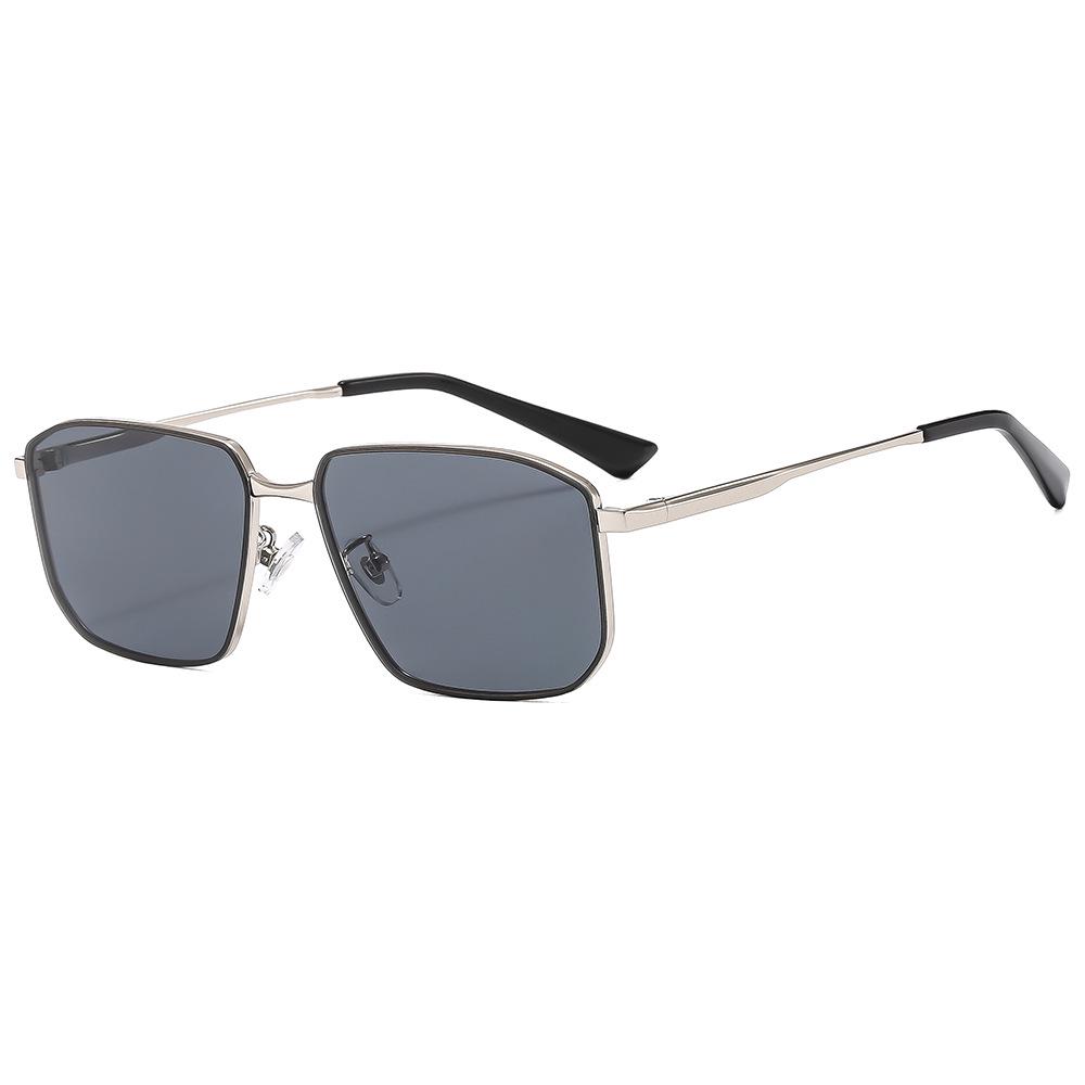 Red Wolf 2024 Nylon Polarized Sunglasses with Angular Square Frame, Single Bridge, and Myopia-Compatible Open Top - Model HL2275.