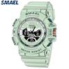 SMAEL Sportovní hodinky Pánské 50M Vodotěsné náramkové hodinky Dual Time Display Multifunkční Sportovní hodiny 8065 Pánské hodinky Digital