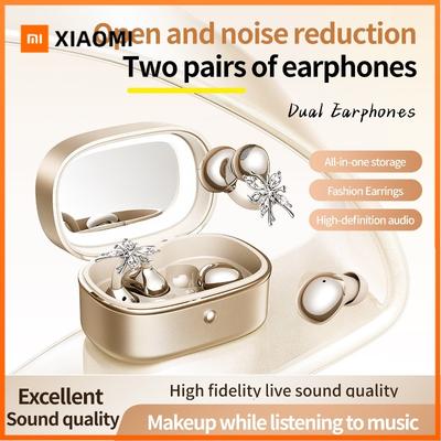 Xiaomi Klipsy do uszu Wysoka jakość dźwięku Mini Bezprzewodowe słuchawki do spania Długi czas pracy baterii Słuchawki Bluetooth Redukcja szumów Słuchawka dla dziewczyny do pracy