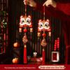 Junshi Chinese New Year Lion Dance Fan Wall Decor (2 Pairs)