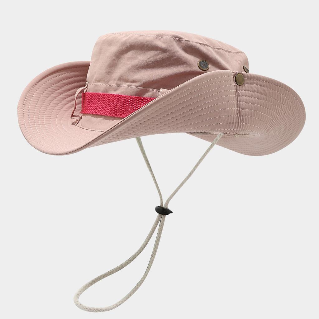 Wide Brim Fisherman Hat For Men Women Sun Protection Breathable Outdoor Summer Accessory