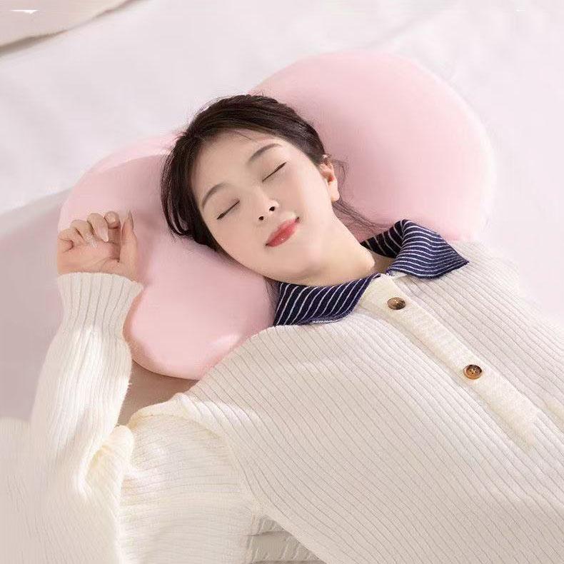 Ice Silk Cat Belly Pillow Memory Cotton Pillow Summer Belly Pillow Cervical Sleep Office Bed Pillow Cushion Pillow Pillow