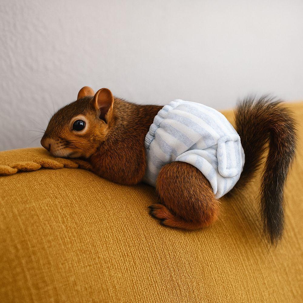 Absorbent Squirrel Physiological Underwear Breathable Groundhog Briefs Period Panties Incontinence