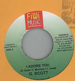 

7inch Record GEORGE SCOTT I Adore You NONE FiWi Music 2004 Jamaica Reggae Ska Dub Used