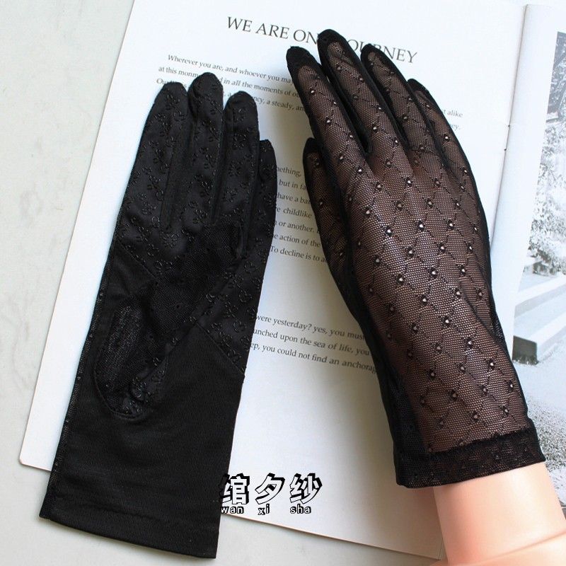 

All-Match Fashionable French-Style Lace Gloves with Split Fingers for Spring and Summer New Thousand Language One size
