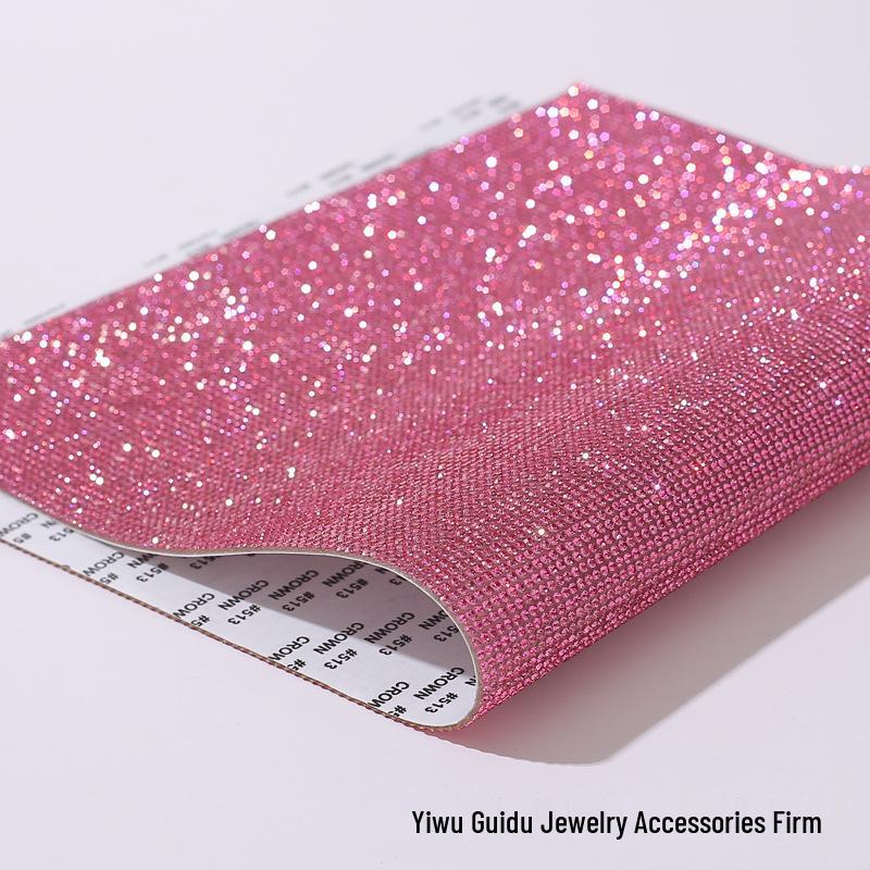 Grenzüberschreitende Strasskette DIY Schmuck Hotfix Selbstklebender Diamantaufkleber Dekoration