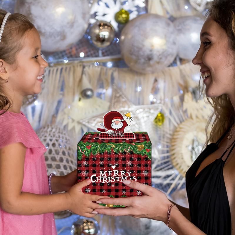 Christmas Cash Gift Box Happy 2026 New Year Decoration Surprise Money Pulling Box Xmas Navidad Santa Claus Gift Money Envelope