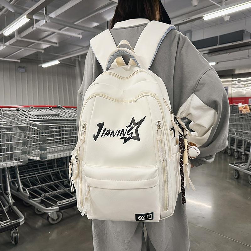 Backpack Men's Large Capacity Computer Travel Backpack Female Junior High School Student Schoolbag