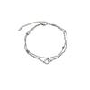 Delicate Doublelayer Geometric Bracelet For Women 2023 Light Design Luxury