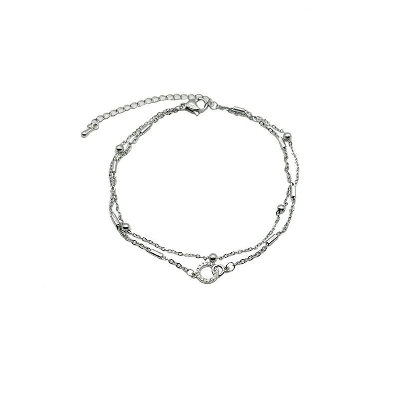 Delicate Doublelayer Geometric Bracelet For Women 2023 Light Design Luxury