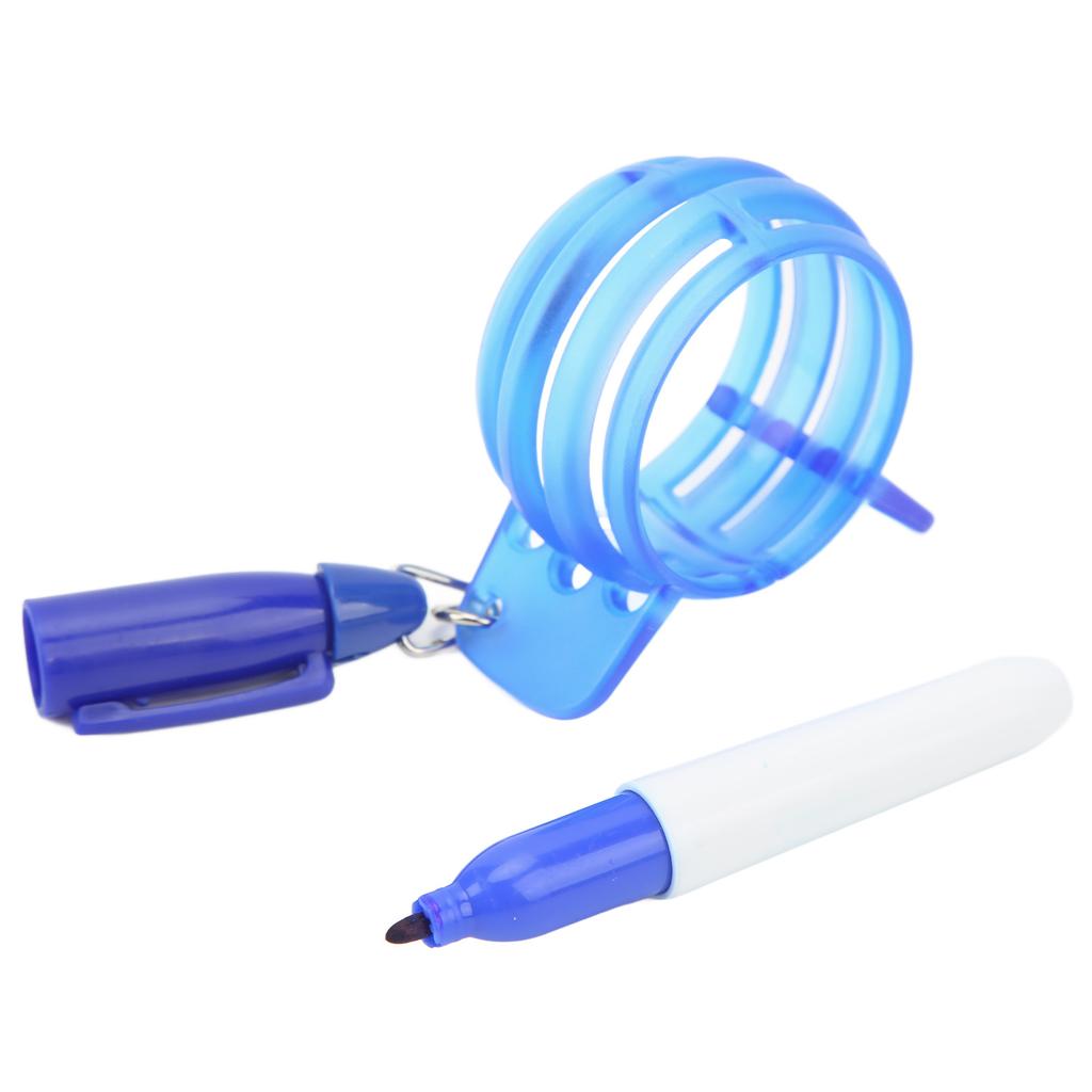 Circle Golf Ball Liner 360 Degree Golf Ball Line Marker Drawer Drawing Marking Alignment Putting Tool with Pen Blue