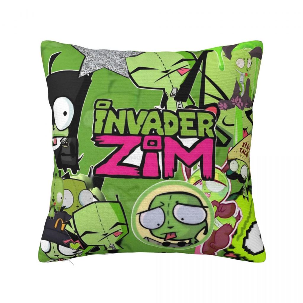 Invader Zim Gir Dib Robot Povlak na polštář Americký animovaný povlak na polštář na pohovku ložnici domácí dekorace Povlak na polštář Povlaky na polštáře Dárek