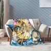 Super Soft Sword Art Online Kirito Asuna Throw Blanket Fleece Flannel Lightweight Blanket Cozy Fluffy Blankets All Season Use