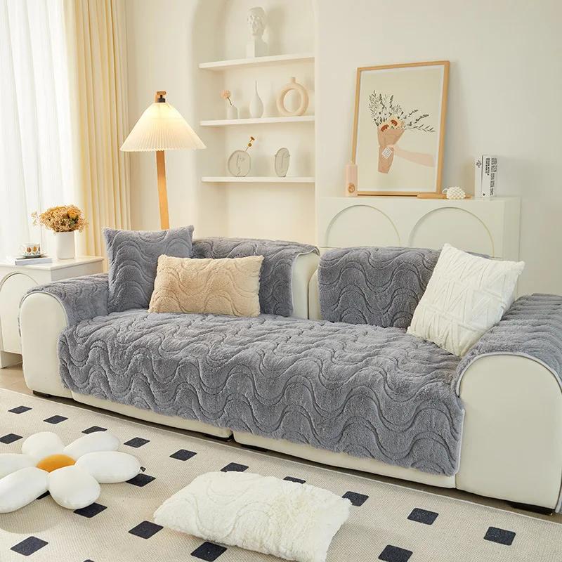 

Новый стиль, тканевая подушка, кожаный диван, зимний плюшевый утолщенный диван, подушка, чехол для дивана 70x70