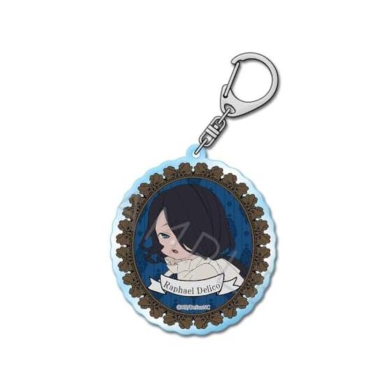 TRUMP Series TV Anime  Delico s Nursery  [Raphael Delico] Acrylic Keychain (Note. 7cm Square, Transparent Acrylic)